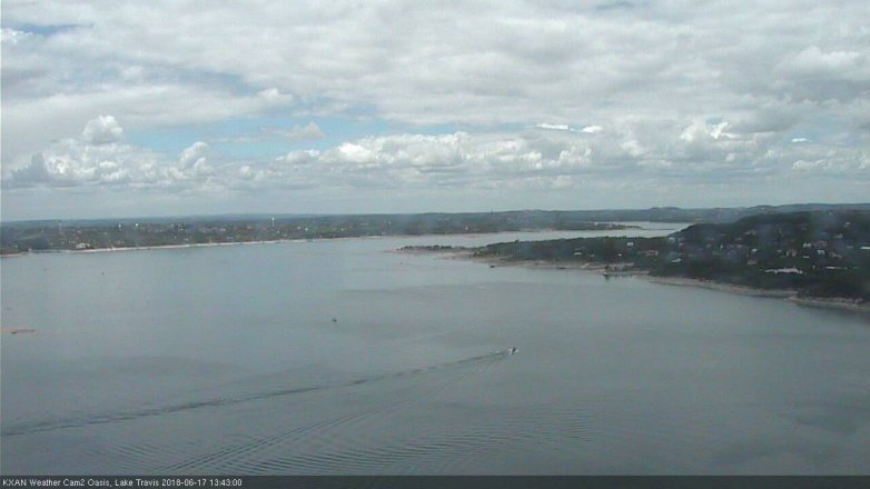 Lake Travis webcam, June 17, 2018 12:45 PM CT