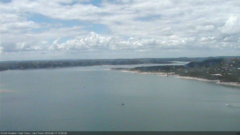 Lake Travis webcam, June 17, 2018 1:00 PM CT