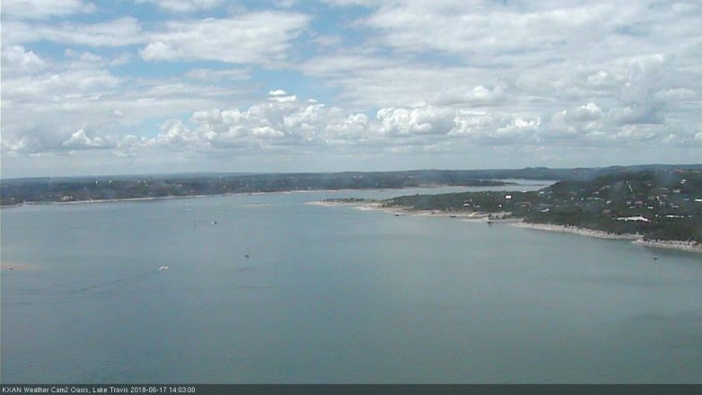 Lake Travis webcam, June 17, 2018 1:05 PM CT