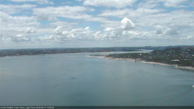 Lake Travis webcam, June 17, 2018 1:10 PM CT