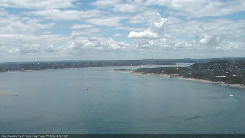 Lake Travis webcam, June 17, 2018 1:15 PM CT