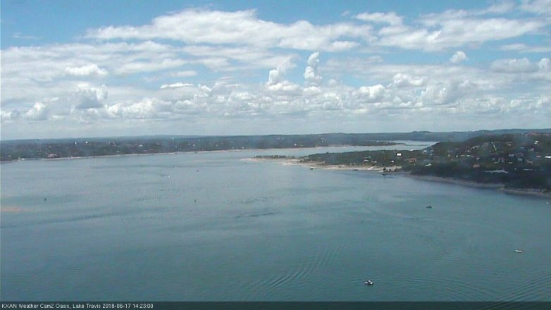 Lake Travis webcam, June 17, 2018 1:25 PM CT