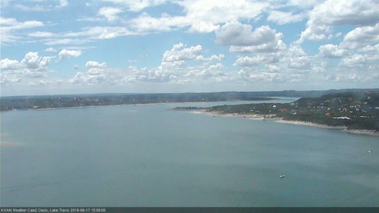 Lake Travis webcam, June 17, 2018 2:10 PM CT