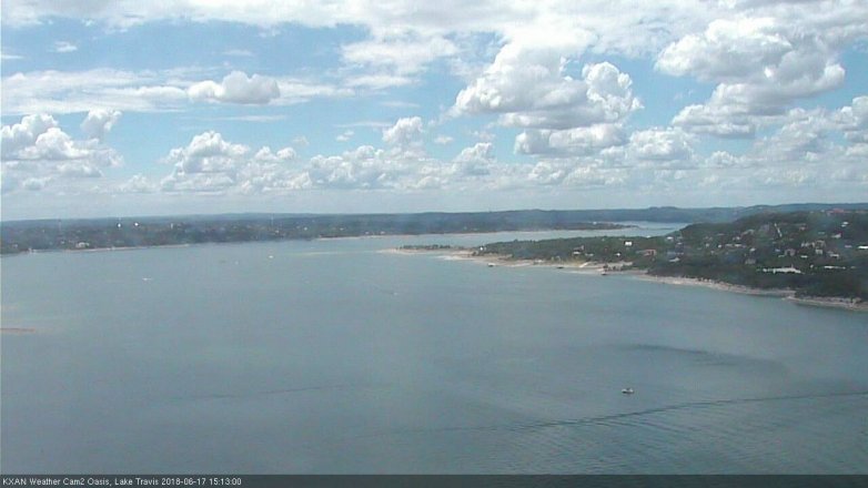 Lake Travis webcam, June 17, 2018 2:15 PM CT