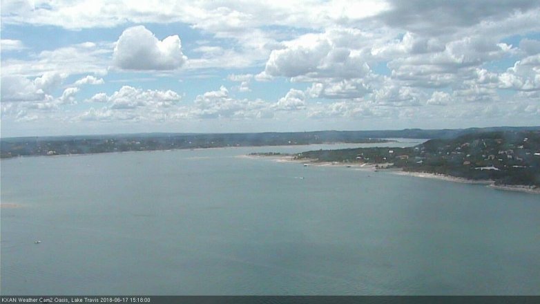 Lake Travis webcam, June 17, 2018 2:20 PM CT