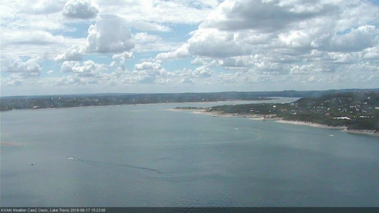 Lake Travis webcam, June 17, 2018 2:25 PM CT