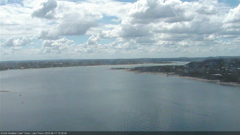 Lake Travis webcam, June 17, 2018 2:30 PM CT