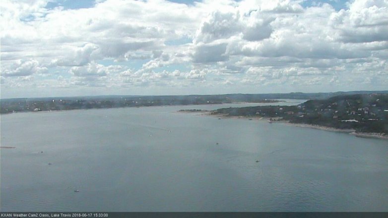 Lake Travis webcam, June 17, 2018 2:35 PM CT