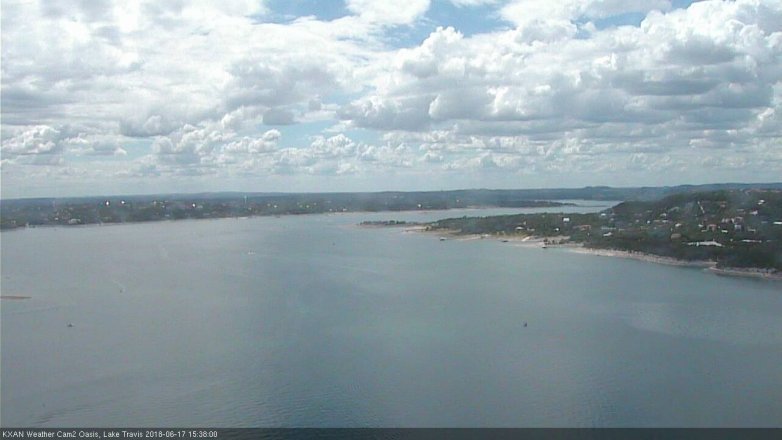 Lake Travis webcam, June 17, 2018 2:40 PM CT