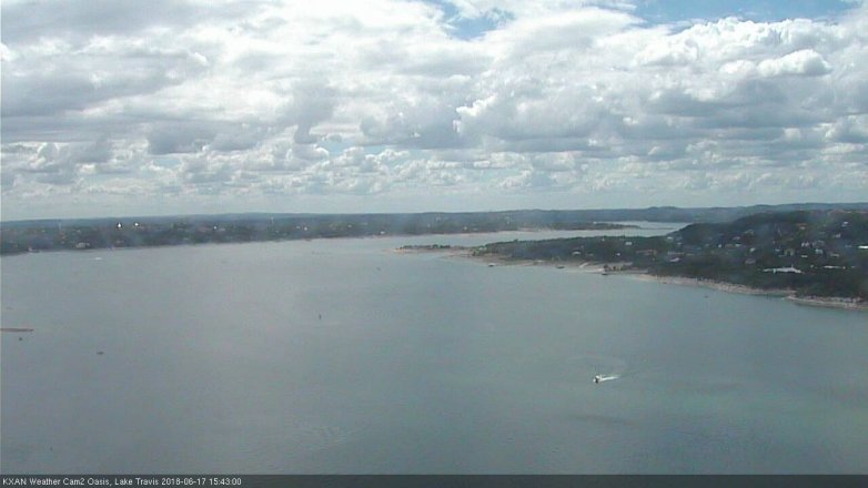 Lake Travis webcam, June 17, 2018 2:45 PM CT