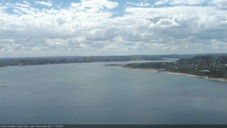 Lake Travis webcam, June 17, 2018 2:55 PM CT