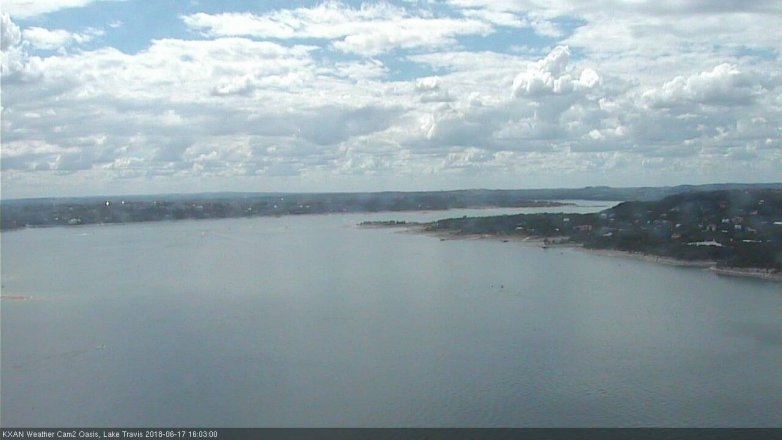 Lake Travis webcam, June 17, 2018 3:05 PM CT