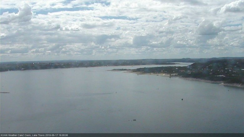 Lake Travis webcam, June 17, 2018 3:10 PM CT