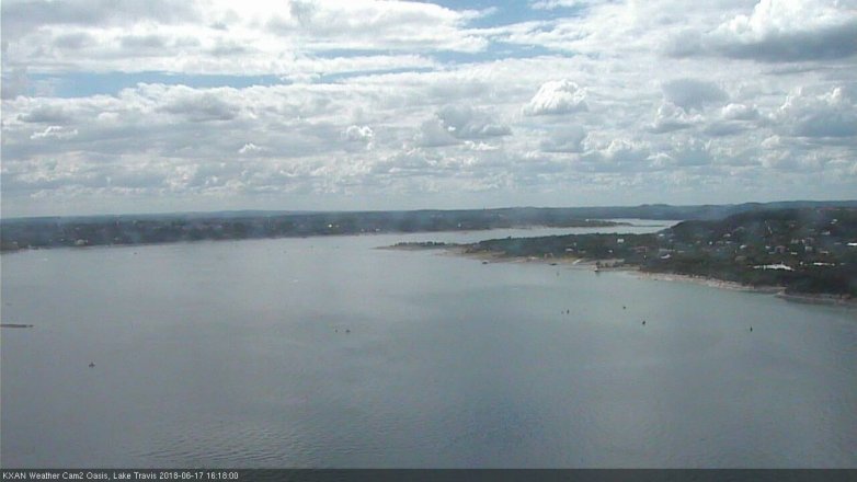 Lake Travis webcam, June 17, 2018 3:20 PM CT