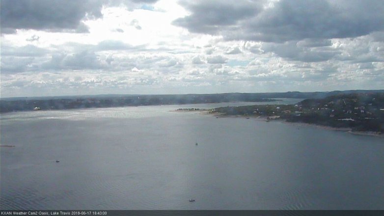 Lake Travis webcam, June 17, 2018 3:45 PM CT