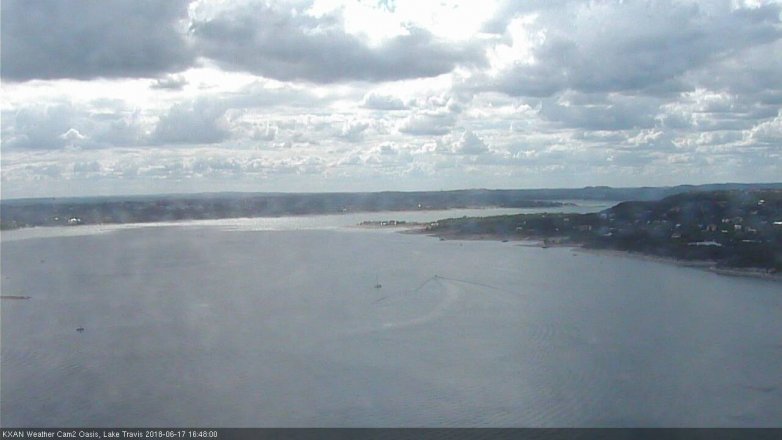 Lake Travis webcam, June 17, 2018 3:50 PM CT