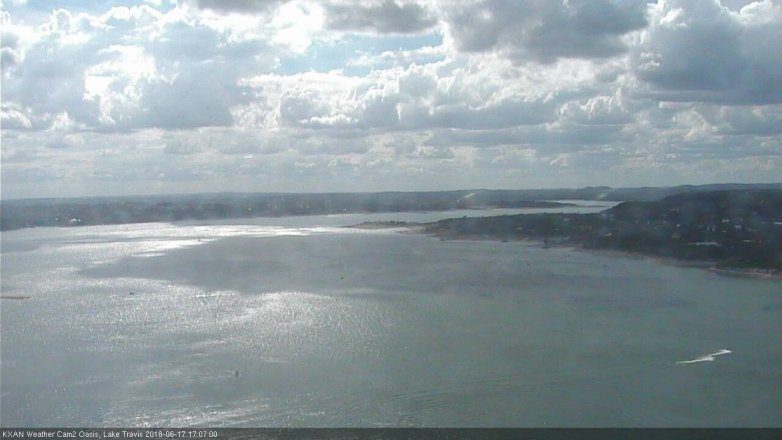 Lake Travis webcam, June 17, 2018 4:10 PM CT