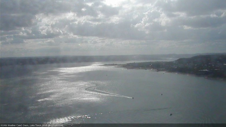 Lake Travis webcam, June 17, 2018 4:35 PM CT