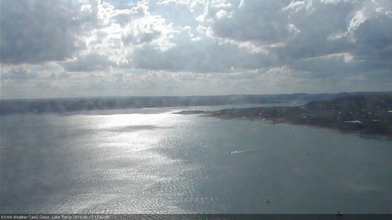 Lake Travis webcam, June 17, 2018 4:45 PM CT