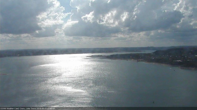 Lake Travis webcam, June 17, 2018 4:50 PM CT