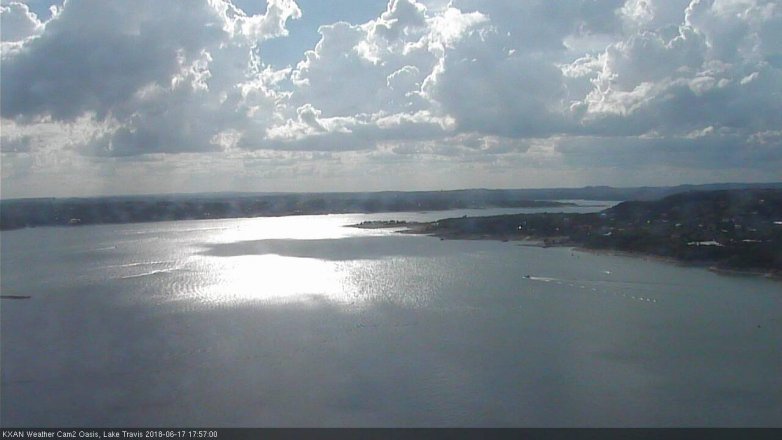 Lake Travis webcam, June 17, 2018 5:00 PM CT