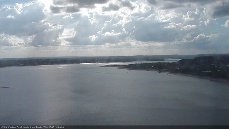 Lake Travis webcam, June 17, 2018 5:05 PM CT