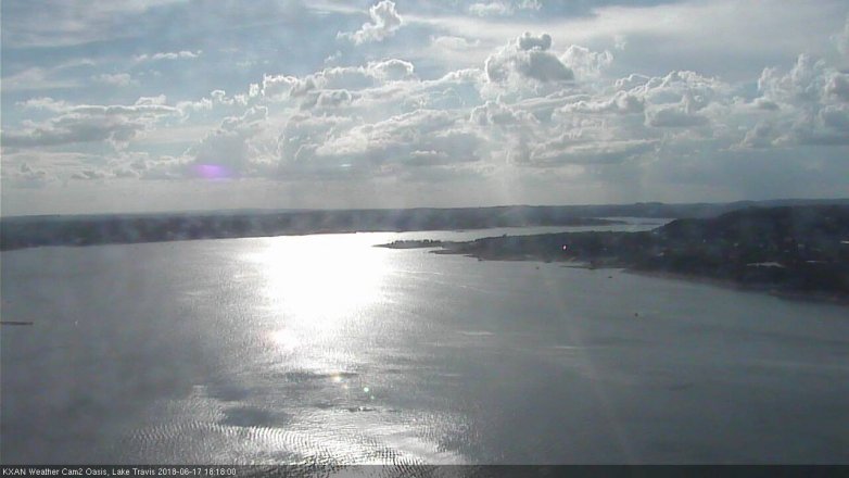 Lake Travis webcam, June 17, 2018 5:20 PM CT