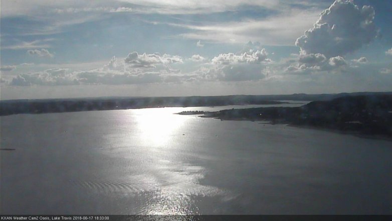 Lake Travis webcam, June 17, 2018 5:35 PM CT