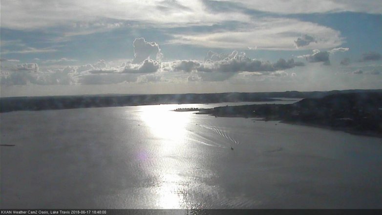 Lake Travis webcam, June 17, 2018 5:50 PM CT