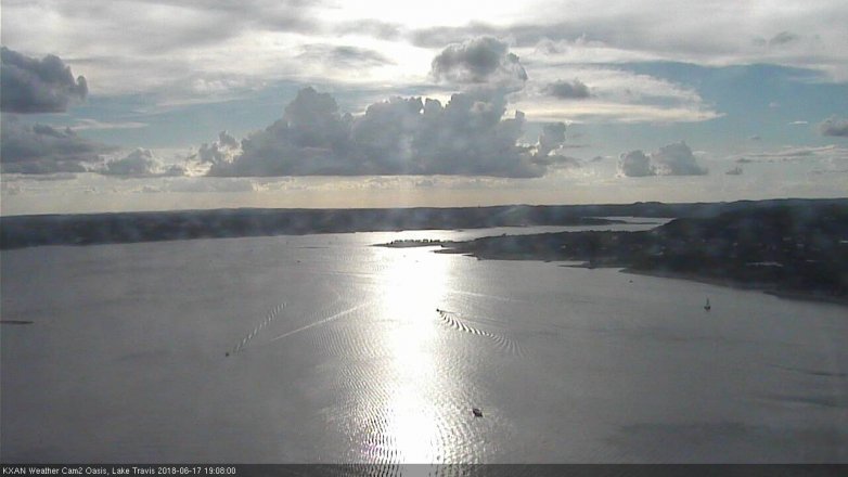 Lake Travis webcam, June 17, 2018 6:10 PM CT