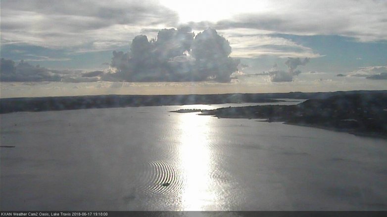 Lake Travis webcam, June 17, 2018 6:20 PM CT