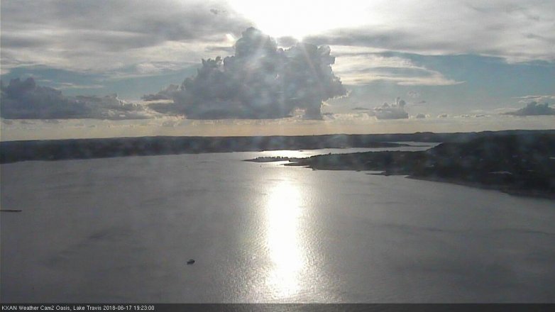 Lake Travis webcam, June 17, 2018 6:25 PM CT