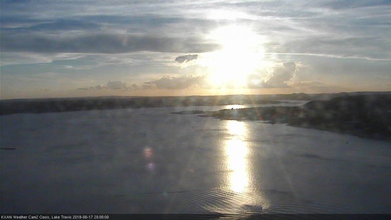 Lake Travis webcam, June 17, 2018 7:10 PM CT