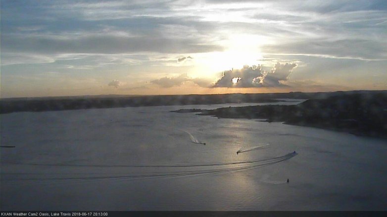 Lake Travis webcam, June 17, 2018 7:15 PM CT