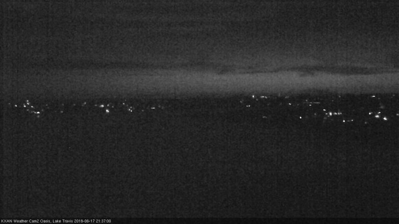 Lake Travis webcam, June 17, 2018 8:40 PM CT
