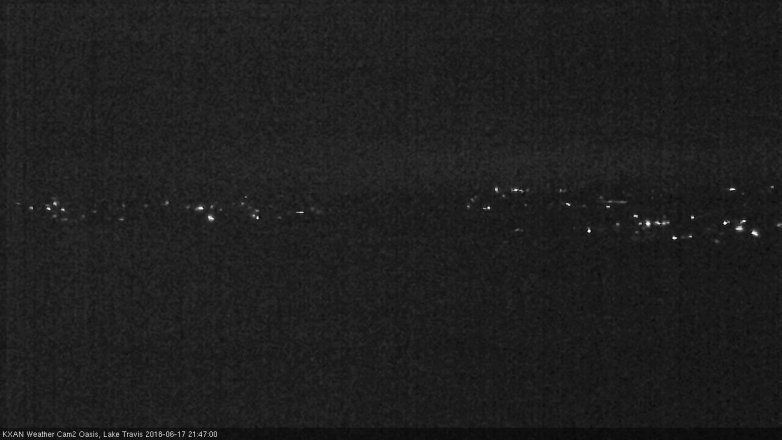 Lake Travis webcam, June 17, 2018 8:50 PM CT