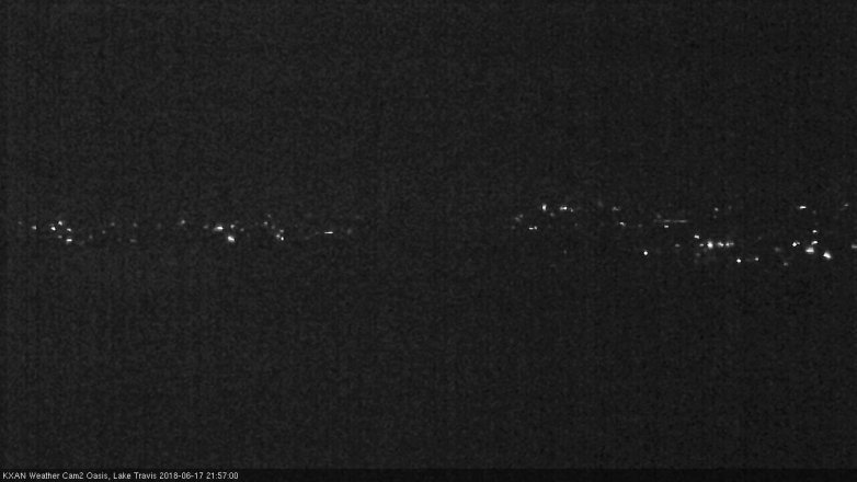 Lake Travis webcam, June 17, 2018 9:00 PM CT