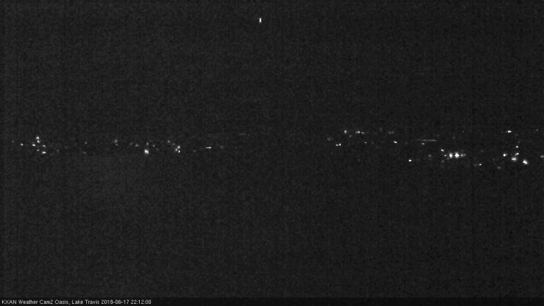 Lake Travis webcam, June 17, 2018 9:15 PM CT