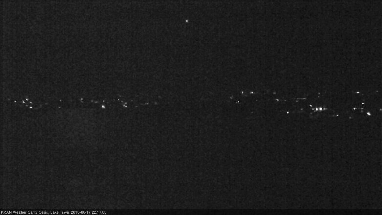 Lake Travis webcam, June 17, 2018 9:20 PM CT