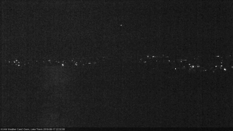Lake Travis webcam, June 17, 2018 9:35 PM CT