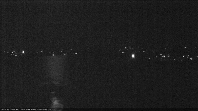 Lake Travis webcam, June 17, 2018 9:55 PM CT
