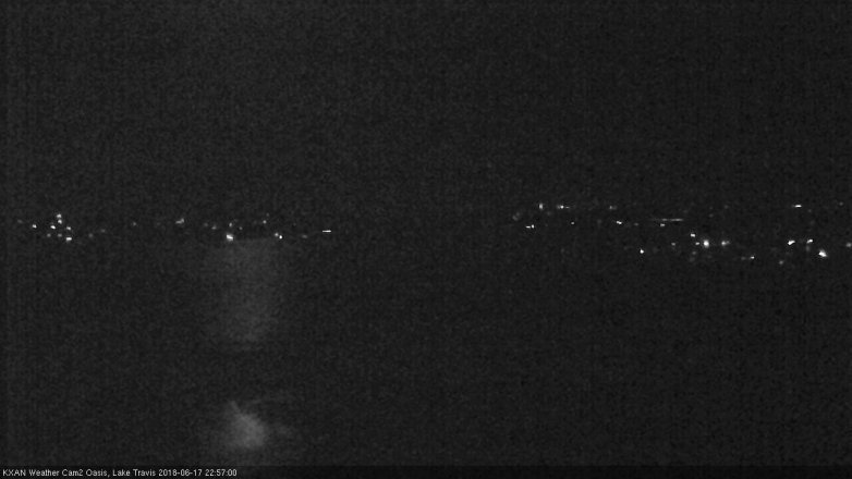 Lake Travis webcam, June 17, 2018 10:00 PM CT