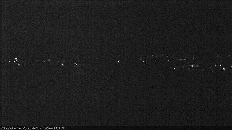 Lake Travis webcam, June 17, 2018 10:25 PM CT