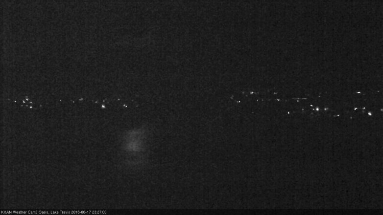 Lake Travis webcam, June 17, 2018 10:30 PM CT