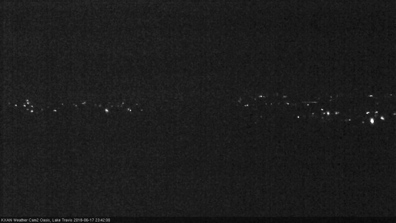 Lake Travis webcam, June 17, 2018 10:45 PM CT