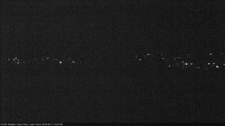 Lake Travis webcam, June 17, 2018 10:50 PM CT