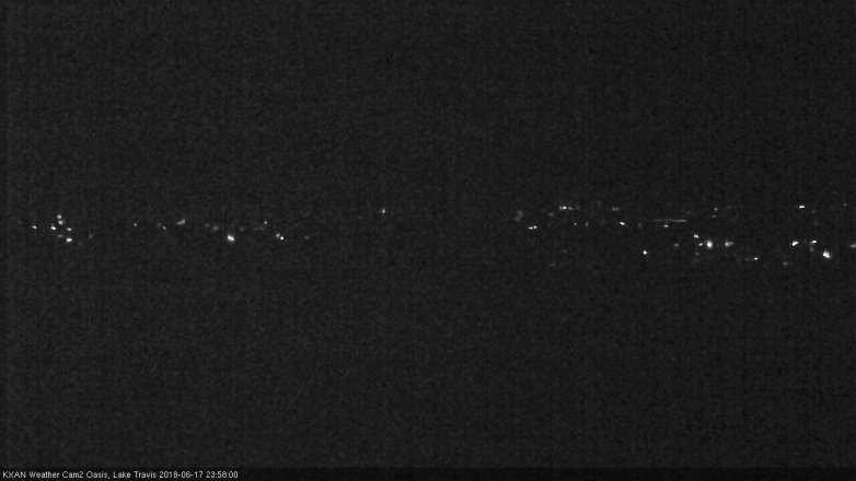 Lake Travis webcam, June 17, 2018 11:00 PM CT