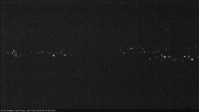 Lake Travis webcam, June 17, 2018 11:05 PM CT