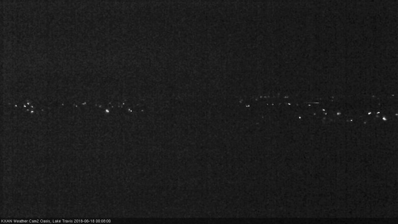 Lake Travis webcam, June 17, 2018 11:10 PM CT