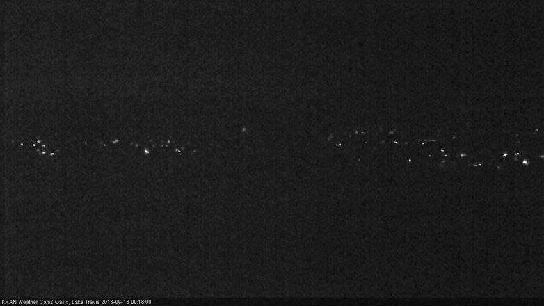 Lake Travis webcam, June 17, 2018 11:20 PM CT